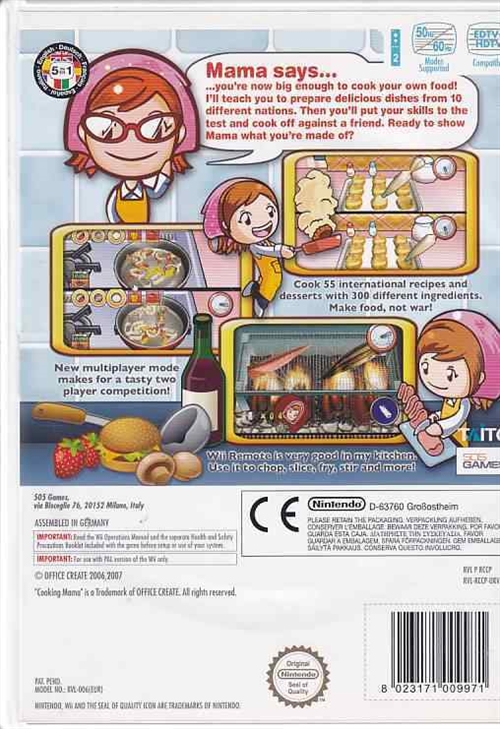 Cooking Mama - Nintendo Wii (B Grade) (Genbrug)